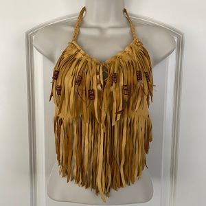 Leather Fringe Top - White Eagle Leather - One Size